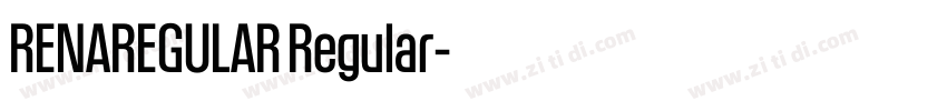 RENAREGULAR Regular字体转换 RENAREGULAR Regular字体转换
